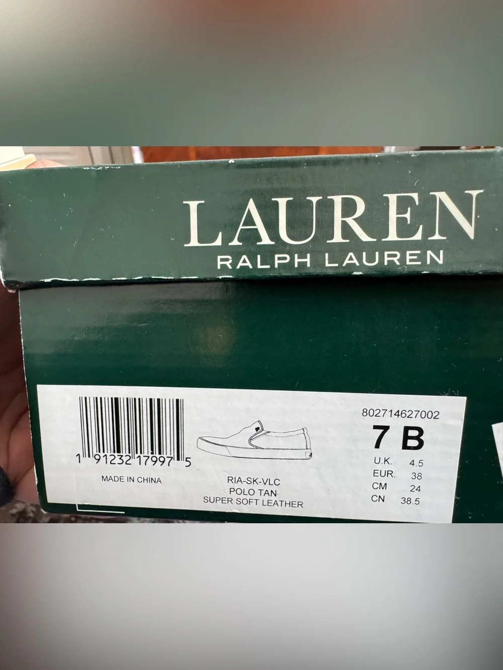 Lauren Ralph Lauren Women’s Cognac Slip-On Leather Loafers